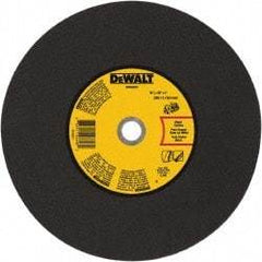 DeWALT - 14" 24 Grit Aluminum Oxide Cutoff Wheel - 1/8" Thick, 1" Arbor, 5,500 Max RPM, Use with Gas Powered Saws - A1 Tooling