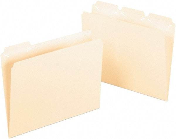 Pendaflex - 8-1/2 x 11", Letter Size, Manila, File Folders with Top Tab - 11 Point Stock, 1/3 Tab Cut Location - A1 Tooling