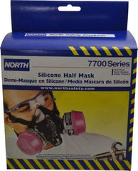 North - Series 7700, Size S Half Mask Respirator - 2-Point Suspension, Threaded Connection - A1 Tooling