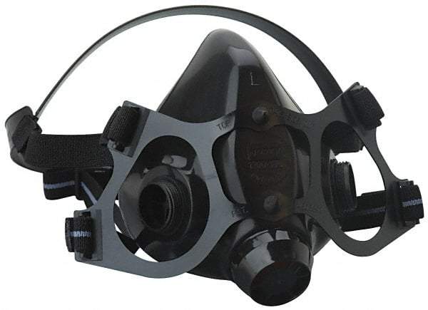 North - Series 7700, Size L Half Mask Respirator - 2-Point Suspension, Threaded Connection - A1 Tooling