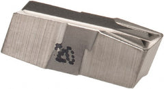 Grooving Insert: GIF400E040F IC20, Solid Carbide Uncoated, Neutral, 3.99 mm Cutting Width, 13 mm Max Depth, Series Cut-Grip