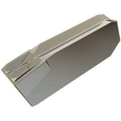 Iscar - 34GIM Grade IC20, 3mm Cutting Width Carbide Grooving Insert - Left Hand, 0.25mm Corner Radius, Uncoated - A1 Tooling