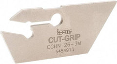 Iscar - 2.8 to 4mm Groove Width, 20mm Max Depth of Cut, Neutral Cut, CGHN Indexable Grooving Blade - Multiple Insert Styles, Series Cut Grip - A1 Tooling