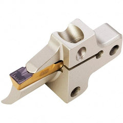 Iscar - Right Hand Cut, 8mm Insert Width, Cutoff & Grooving Support Blade for Indexables - 23mm Max Depth of Cut - A1 Tooling