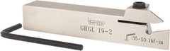 Iscar - GHG, External, Left Hand, 1.34" Max Depth of Cut, 0.016 to 3/32" Groove Width, Indexable Grooving Tool Holder - GI..,TIP.. Insert Compatibility, 3/4" Shank Height, 3/4" Shank Width, 4-1/2" OAL - A1 Tooling