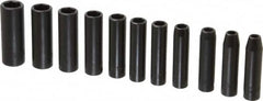 Proto - 11 Piece 3/8" Drive Deep Well Impact Socket Set - 6 Points, 7mm to 17mm Range, Metric Measurement Standard - A1 Tooling