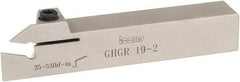 Iscar - GHG, External, Right Hand, 1.34" Max Depth of Cut, 0.016 to 3/32" Groove Width, Indexable Grooving Tool Holder - GI..,TIP.. Insert Compatibility, 3/4" Shank Height, 3/4" Shank Width, 4-1/2" OAL - A1 Tooling