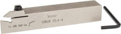 Iscar - GHG, External, Right Hand, .79" Max Depth of Cut, 0.15 to 0.19" Groove Width, Indexable Grooving Tool Holder - GI..,TIP.. Insert Compatibility, 1" Shank Height, 1" Shank Width, 6" OAL - A1 Tooling