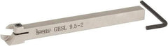 Iscar - GHS, External, Left Hand, 0.395" Max Depth of Cut, 0.087 to 1/8" Groove Width, Indexable Grooving Tool Holder - GIG, GIM, GIP, TIP Insert Compatibility, 3/8" Shank Height, 3/8" Shank Width, 4.72" OAL - A1 Tooling