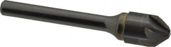 SGS - 1/2" Head Diam, 1/4" Shank Diam, 6 Flute 82° Solid Carbide Countersink - A1 Tooling