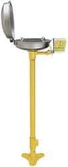 Bradley - Pedestal Mount, Stainless Steel Bowl, Eyewash Station - 1/2" Inlet, 30 psi Flow, 0.4 GPM Flow Rate - A1 Tooling