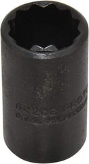 Proto - 5/8", 1/2" Drive, Standard Hand Socket - 12 Points, 1-1/2" OAL, Alloy Steel, Black Finish - A1 Tooling