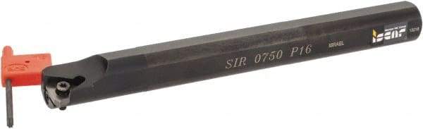 Iscar - Internal Thread, Right Hand Cut, 3/4" Shank Width x 3/4" Shank Height Indexable Threading Toolholder - 7" OAL, P 16 Insert Compatibility, SI Toolholder, Series SIR - A1 Tooling