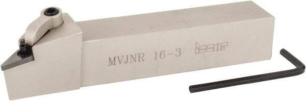 Iscar - MVJN, Right Hand Cut, 1" Shank Height x 1" Shank Width, Negative Rake Indexable Turning Toolholder - 6" OAL, VN..33. Insert Compatibility, Series Isoturn - A1 Tooling