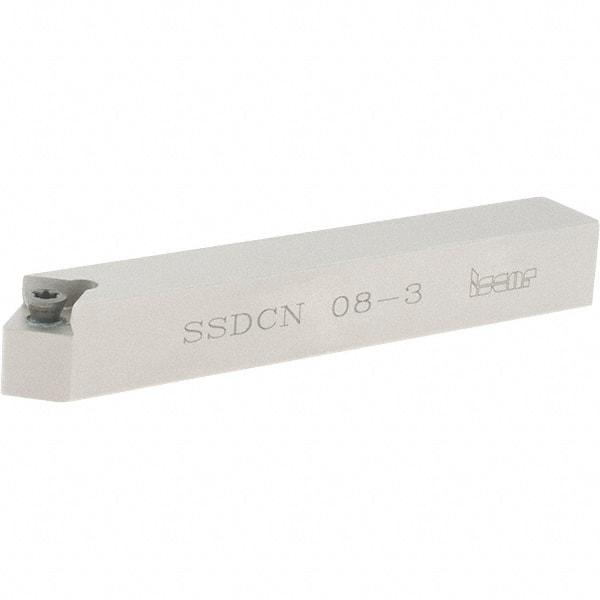 Iscar - SSDC, Neutral Cut, 1/2" Shank Height x 1/2" Shank Width, Neutral Rake Indexable Turning Toolholder - 3-1/2" OAL, SC..3 Insert Compatibility, Series Isoturn - A1 Tooling