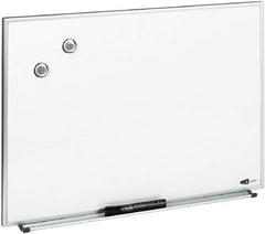 Quartet - 16" High x 23" Wide Enameled Steel Magnetic Marker Board - Aluminum Frame, 1-1/4" Deep, Includes Accessory Tray/Rail, One Dry-Erase Marker & Magnets & Mounting Kit - A1 Tooling