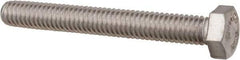 Value Collection - 5/16-18 UNC, 2-1/4" Length Under Head Hex Head Cap Screw - Fully Threaded, Grade 316 Stainless Steel, Uncoated, 1/2" Hex - A1 Tooling