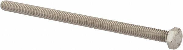 Value Collection - 5/16-18 UNC, 5-1/2" Length Under Head Hex Head Cap Screw - Fully Threaded, Grade 316 Stainless Steel, Uncoated, 1/2" Hex - A1 Tooling