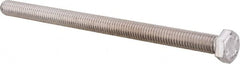 Value Collection - 3/8-16 UNC, 6" Length Under Head Hex Head Cap Screw - Fully Threaded, Grade 316 Stainless Steel, Uncoated, 9/16" Hex - A1 Tooling