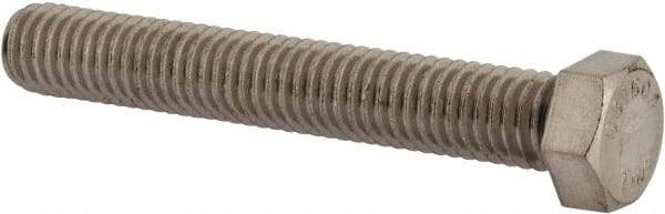 Value Collection - 7/16-14 UNC, 3" Length Under Head Hex Head Cap Screw - Fully Threaded, Grade 316 Stainless Steel, Uncoated, 5/8" Hex - A1 Tooling