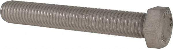 Value Collection - 1/2-13 UNC, 3-1/2" Length Under Head Hex Head Cap Screw - Fully Threaded, Grade 316 Stainless Steel, Uncoated, 3/4" Hex - A1 Tooling