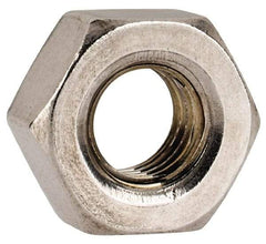 Value Collection - 1/4-28 UNF Stainless Steel Right Hand Hex Nut - 7/16" Across Flats, 3/16" High, Uncoated - A1 Tooling