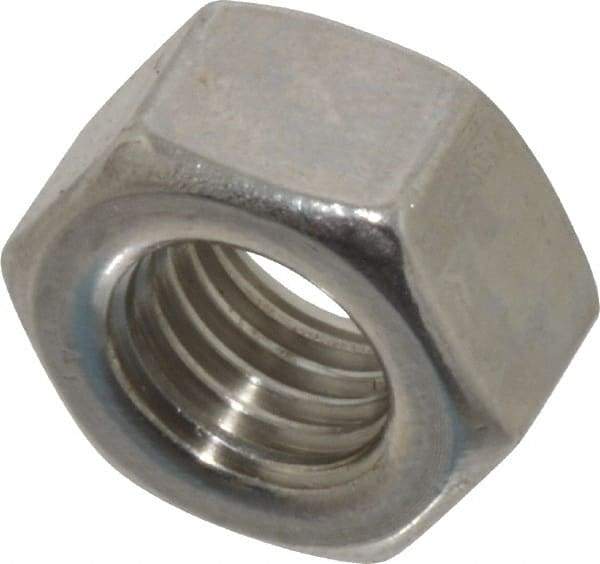 Value Collection - 5/16-24 UNF Stainless Steel Right Hand Hex Nut - 1/2" Across Flats, 7/64" High, Uncoated - A1 Tooling