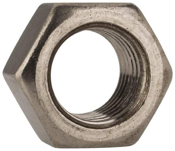 Value Collection - 3/8-24 UNF Stainless Steel Right Hand Hex Nut - 9/16" Across Flats, 21/64" High, Uncoated - A1 Tooling