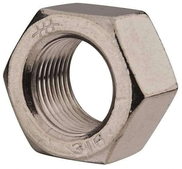 Value Collection - 3/4-16 UNF Stainless Steel Right Hand Hex Nut - 1-1/8" Across Flats, 41/64" High, Uncoated - A1 Tooling