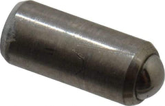 Gibraltar - 0.284" Body Length x 1/8" Body Diam, 0.5 Lb Init to 1 Lb Final End Force, Stainless Steel Press Fit Ball Plunger - 0.093" Ball Diam, 0.035" Max Ball Reach, +0.0010; +0.0020" Tolerance - A1 Tooling