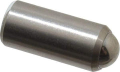 Gibraltar - 11/16" Body Length x 5/16" Body Diam, 2 Lb Init to 5 Lb Final End Force, Stainless Steel Press Fit Ball Plunger - 1/4" Ball Diam, 0.09" Max Ball Reach, +0.0010; +0.0020" Tolerance - A1 Tooling