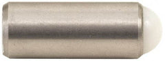 Gibraltar - 11/16" Body Length x 5/16" Body Diam, 8 Lb Init to 16 Lb Final End Force, Stainless Steel Press Fit Ball Plunger - 1/4" Ball Diam, 0.09" Max Ball Reach, +0.0010; +0.0020" Tolerance - A1 Tooling