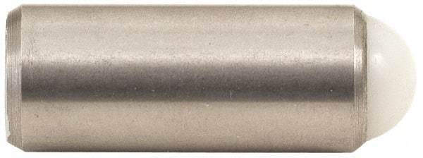 Gibraltar - 0.864" Body Length x 3/8" Body Diam, 10 Lb Init to 18 Lb Final End Force, Stainless Steel Press Fit Ball Plunger - 5/16" Ball Diam, 0.11" Max Ball Reach, +0.0010; +0.0020" Tolerance - A1 Tooling