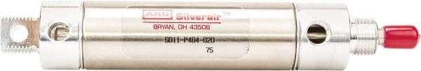 ARO/Ingersoll-Rand - 2" Stroke x 3/4" Bore Double Acting Air Cylinder - 1/8 Port, 1/4-28 Rod Thread, 200 Max psi, -40 to 160°F - A1 Tooling