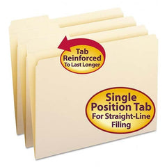 SMEAD - File Folders, Expansion Folders & Hanging Files Folder/File Type: File Folders with Top Tab Fastener Color: Manila - A1 Tooling