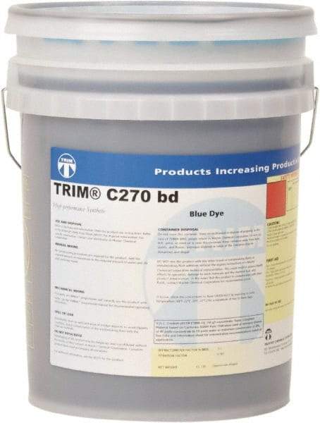 Master Fluid Solutions - Trim C270 bd, 5 Gal Pail Cutting & Grinding Fluid - Synthetic, For Cutting, Grinding - A1 Tooling