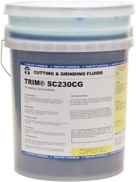 Master Fluid Solutions - Trim SC230CG, 5 Gal Pail Cutting & Grinding Fluid - Semisynthetic, For Cutting, Grinding - A1 Tooling