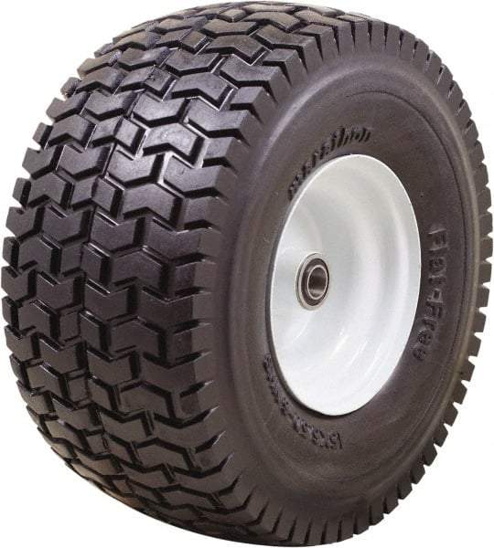 Marathon Industries - 6-7/64" Wide x 15" High x 7" Deep Turf Flat Free Hand Truck Tire - 500 Lb Load Capacity - A1 Tooling