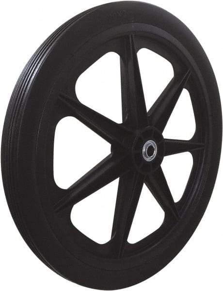 Marathon Industries - 1-27/32" Wide x 20" High x 2" Deep Flat Free Hand Truck Tire - 250 Lb Load Capacity - A1 Tooling