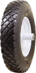 Marathon Industries - 3-45/64" Wide x 15-1/2" High x 6" Deep Flat Free Hand Truck Tire - 500 Lb Load Capacity - A1 Tooling