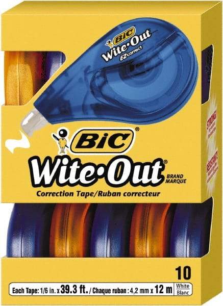 Bic - 1/6" x 472" Correction Tape Non-Refillable - A1 Tooling