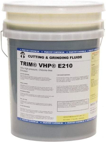 Master Fluid Solutions - Trim VHP E210, 5 Gal Pail Cutting & Grinding Fluid - Water Soluble, For Grinding, Drilling, Gundrilling, Gunreaming - A1 Tooling