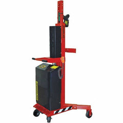 Wesco Industrial Products - 1,100 Lb Load Capacity, 30, 55 & 85 Gal Drum Grab - 41" Wide x 66" High, 4 Steel Wheels - A1 Tooling