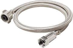 B&K Mueller - 3/8" Compression Inlet, 7/8" Ballcock Outlet, Stainless Steel Toilet Connector - Use with Toilets - A1 Tooling