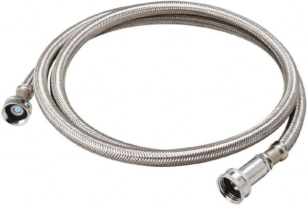 B&K Mueller - 3/4" Hose Inlet, 3/4" Hose Thread Outlet, Stainless Steel Washing Machine Connector - Use with Washer Machines - A1 Tooling