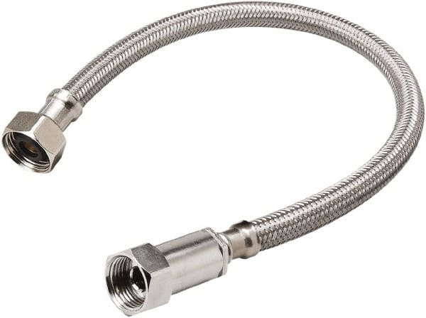 B&K Mueller - 3/8" Compression Inlet, 1/2" FIP Outlet, Stainless Steel Faucet Connector - Use with Faucets - A1 Tooling