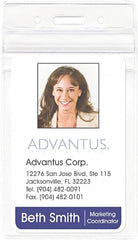 ADVANTUS - Clip-On Badge Holder - Clear - A1 Tooling