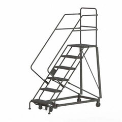 TRI-ARC - Rolling & Wall Mounted Ladders & Platforms Type: Stairway Slope Ladder Style: Rolling Safety Ladder - A1 Tooling