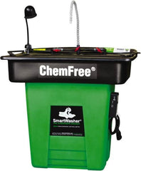 CRC - Free Standing Water-Based Parts Washer - 25 Gal Max Operating Capacity, Plastic Tank, 42" Long x 48" Wide - A1 Tooling