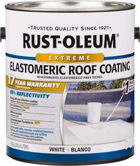 Rust-Oleum - 1 Gal Can White Elastomeric Roof Coating - 65 Sq Ft/Gal Coverage, Mildew Resistant, Long Term Durability & Weather Resistance - A1 Tooling